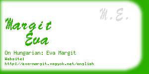 margit eva business card